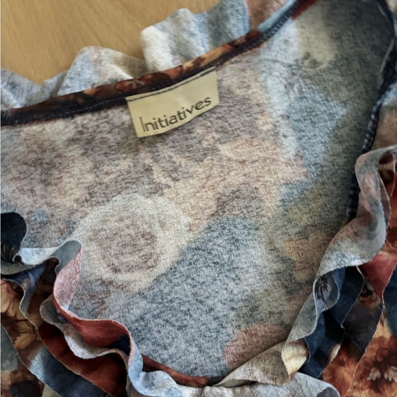 Floral Ruffle Top - Picture 4 of 4